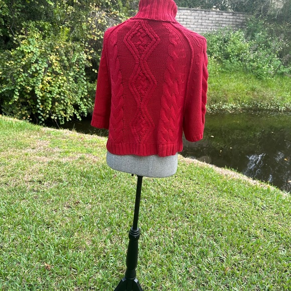 Red color 100%cotton sweater,international moda brand,size xs - Picture 4 of 4